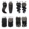 Wholesale 5x5  Straight Virgin Brazilian Human Hair Swiss Lace Closure